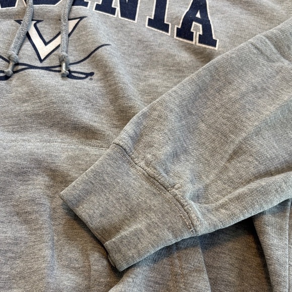 Soffe Gray University of Virginia Hoodie Sweat Shirt Size Small - Picture 4 of 9